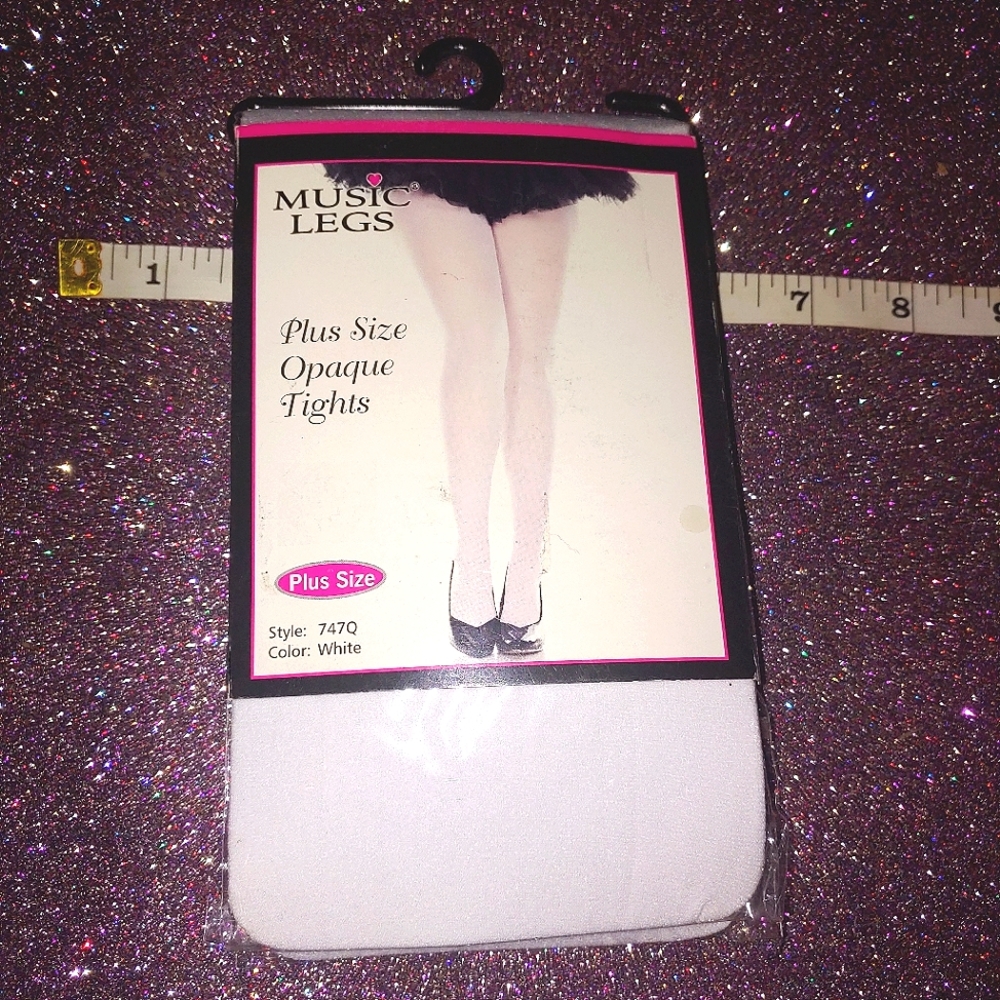 MUSIC LEGS Plus Size Opaque Tights 747Q Halloween Accessories